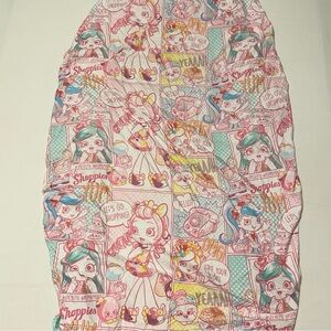 Shopkins Pink Fitted Bed Sheet 73” x 38”